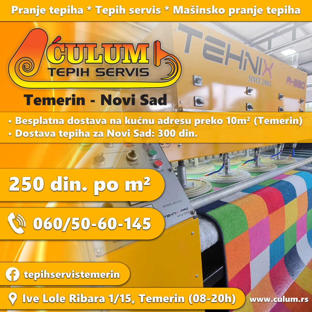 ĆULUM – Tepih servis i pranje tepiha Temerin (Novi Sad)